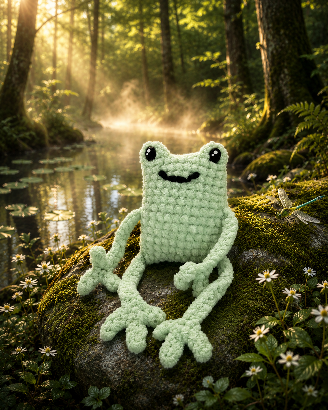 Moss the Leggy Frog