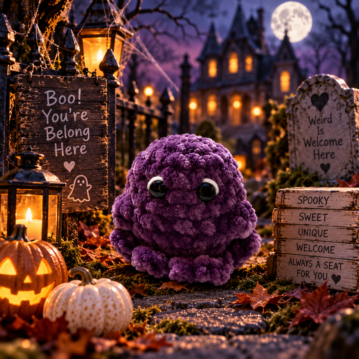 Purple Little Ghost